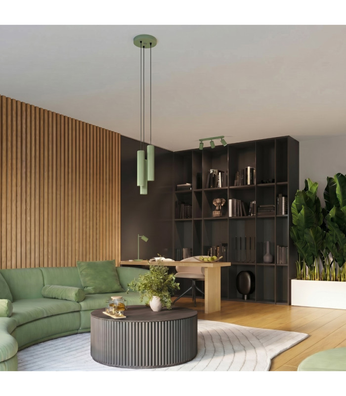 Karbon Ceiling Spotlight Bar Sage 3x GU10-12