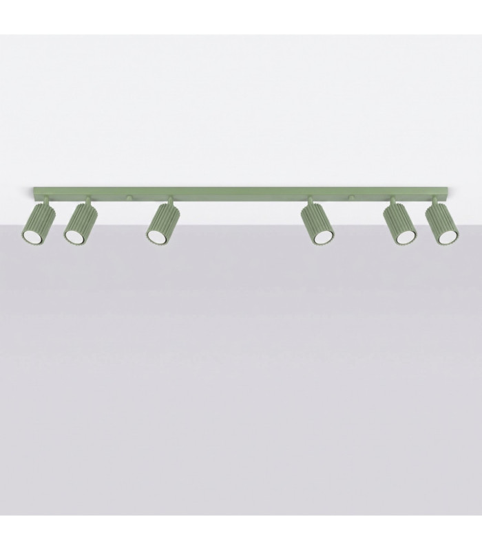 Karbon Ceiling Spotlight Bar Sage 6x GU10-3