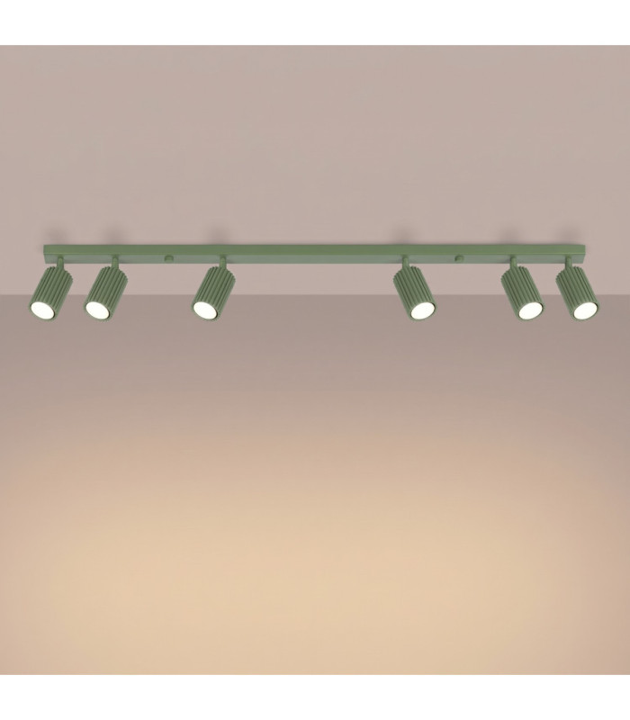 Karbon Ceiling Spotlight Bar Sage 6x GU10-4