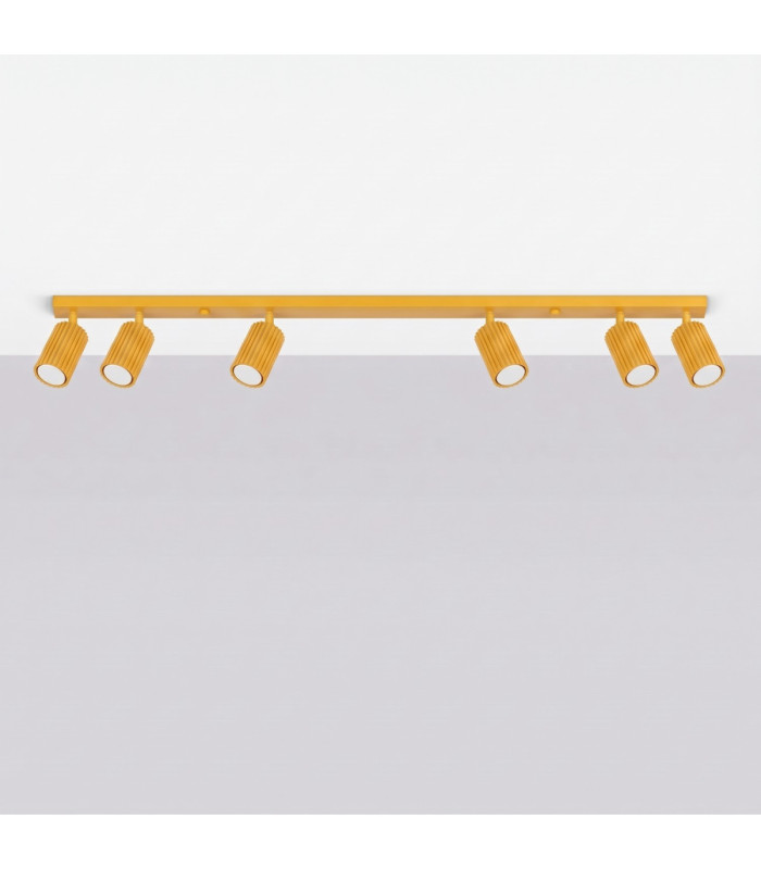 Karbon Ceiling Spotlight Bar Yellow 6x GU10-3