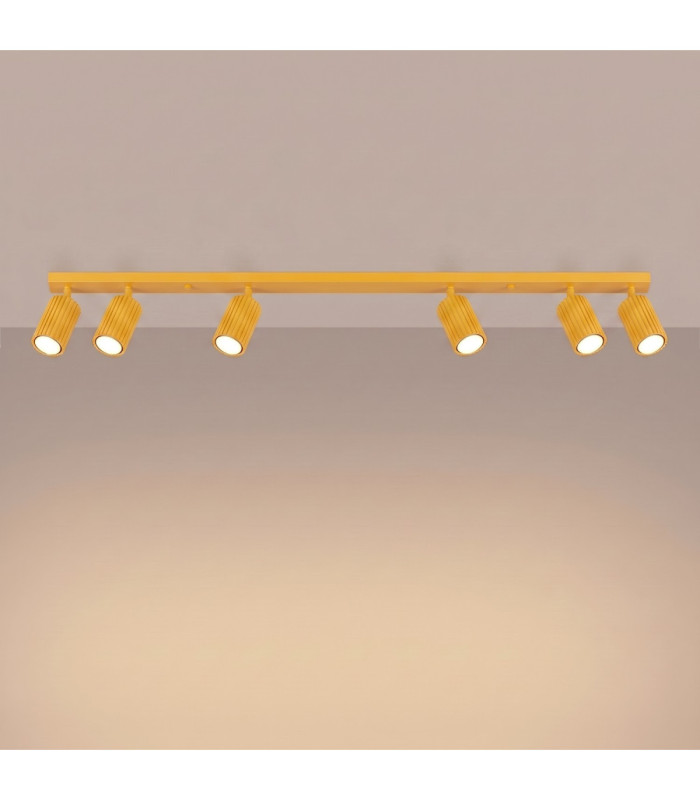Karbon Ceiling Spotlight Bar Yellow 6x GU10-4
