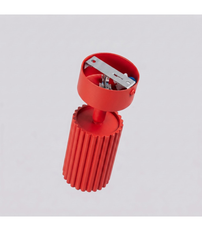 Karbon Single Spotlight Red 1x GU10-8