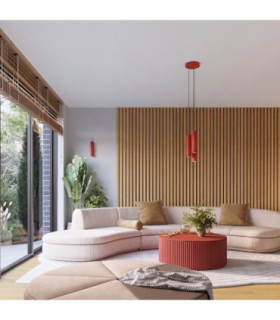 Karbon Ceiling Spotlight Bar Red 3x GU10-2