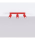 Karbon Ceiling Spotlight Bar Red 3x GU10-3