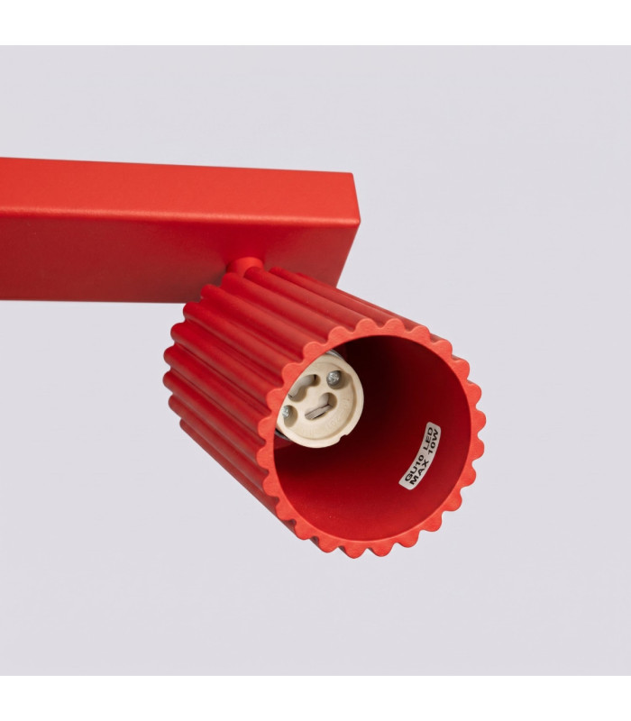Karbon Ceiling Spotlight Bar Red 3x GU10-8