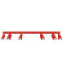 Karbon Ceiling Spotlight Bar Red 6x GU10-1
