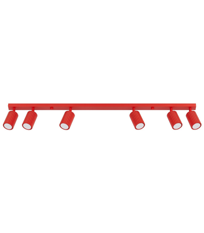 Karbon Ceiling Spotlight Bar Red 6x GU10-1