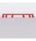Karbon Ceiling Spotlight Bar Red 6x GU10-3