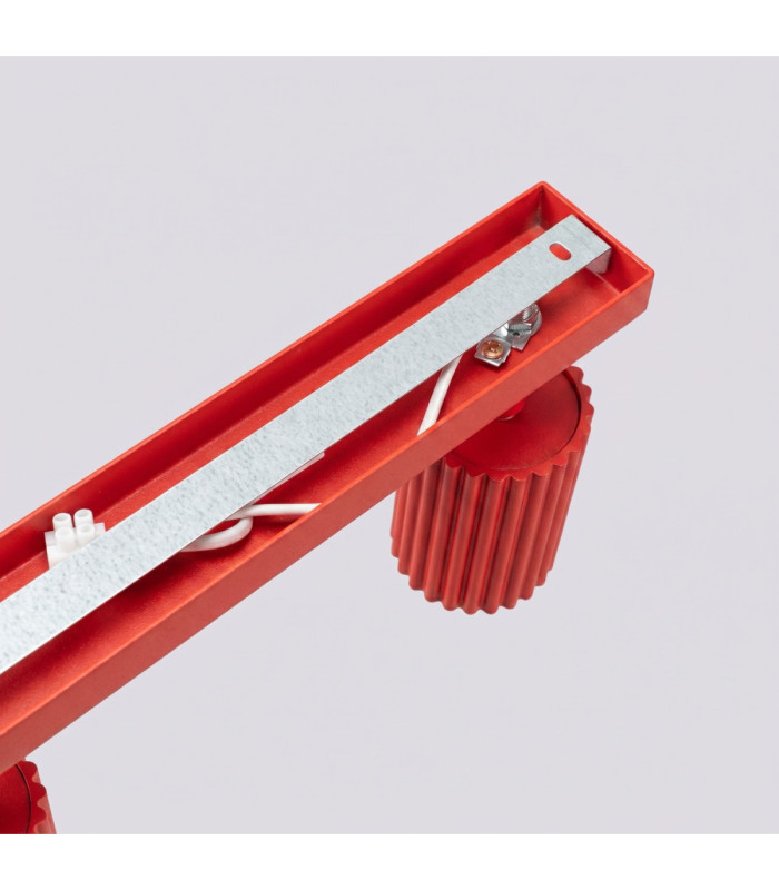 Karbon Ceiling Spotlight Bar Red 6x GU10-9