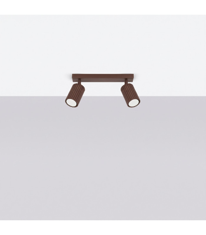 Karbon Twin Ceiling Spotlight Brown 1x GU10-3