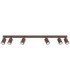 Karbon Ceiling Spotlight Bar Brown 6x GU10-1