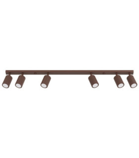 Karbon Ceiling Spotlight Bar Brown 6x GU10-1