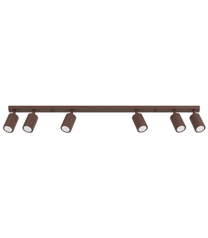 Karbon Ceiling Spotlight Bar Brown 6x GU10-1