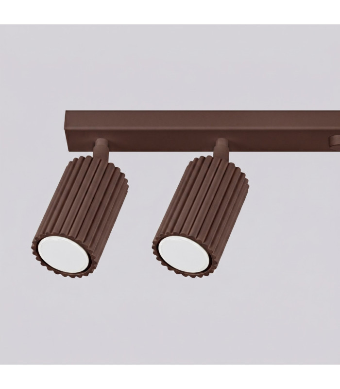 Karbon Ceiling Spotlight Bar Brown 6x GU10-5