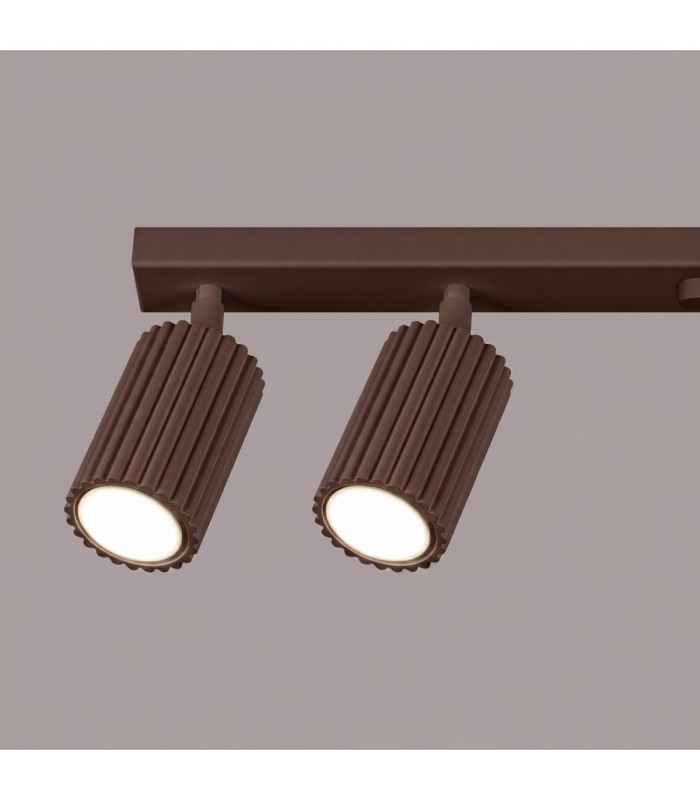 Karbon Ceiling Spotlight Bar Brown 6x GU10-6