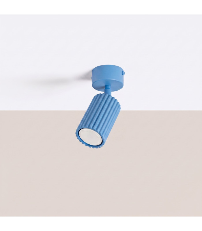 Karbon Single Spotlight Light Blue 1x GU10-3