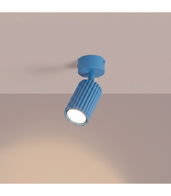 Karbon Single Spotlight Light Blue 1x GU10-4