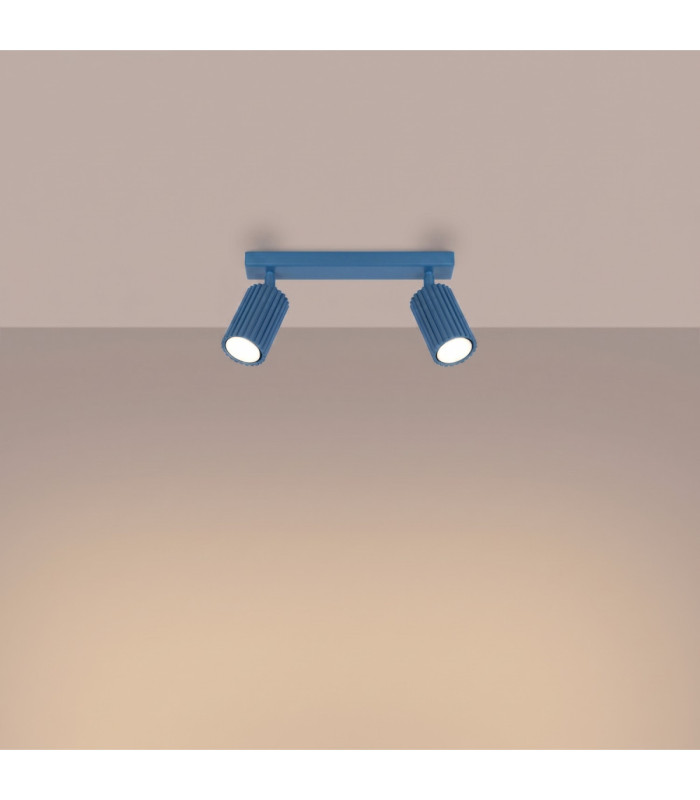 Karbon Twin Ceiling Spotlight Light Blue 1x GU10-4
