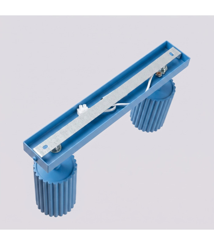 Karbon Twin Ceiling Spotlight Light Blue 1x GU10-5