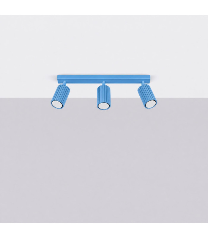 Karbon Ceiling Spotlight Bar Light Blue 3x GU10-3