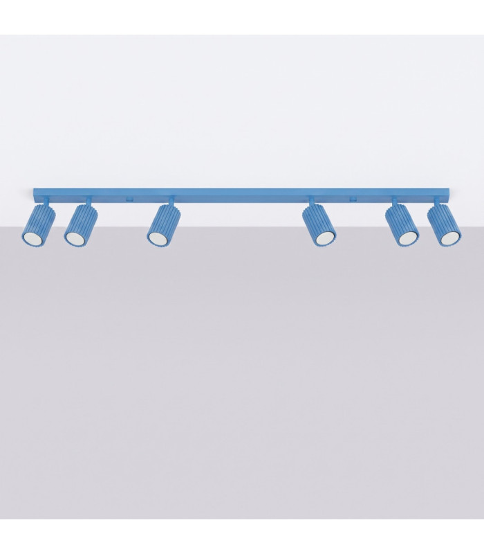 Karbon Ceiling Spotlight Bar Light Blue 6x GU10-3