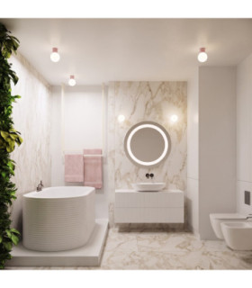 Halo Globe Wall Lights Pink IP44 1x G9-2