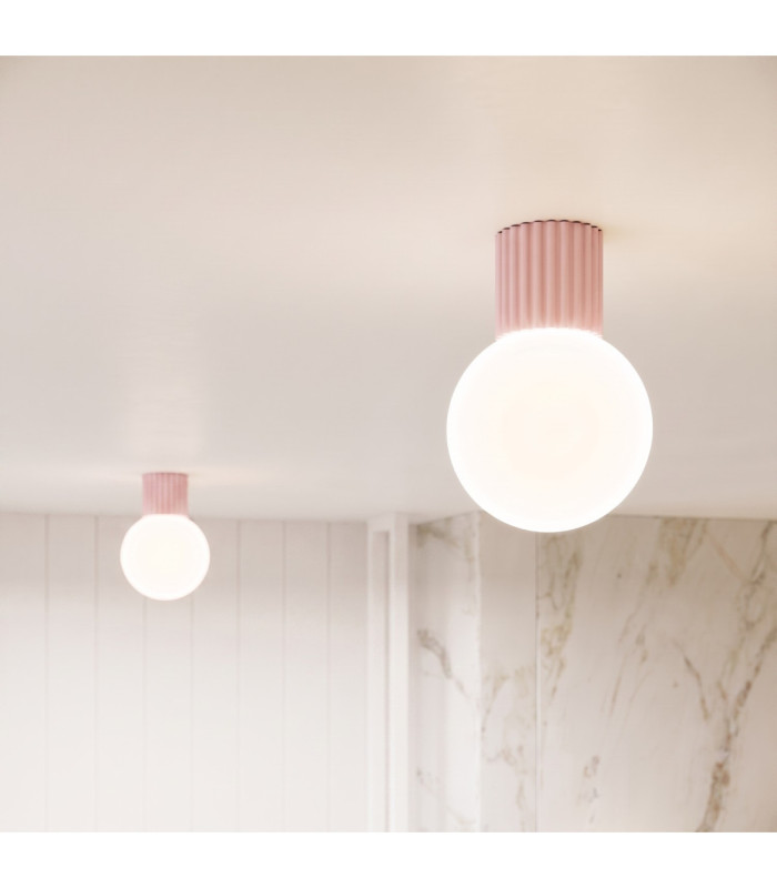 Halo Globe Wall Lights Pink IP44 1x G9-13