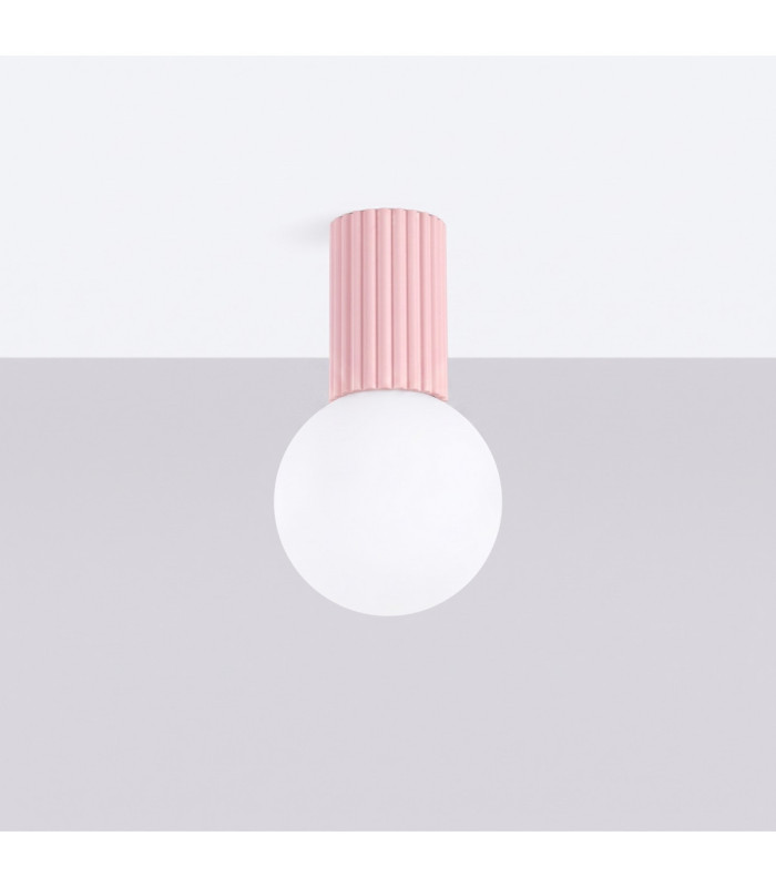Halo Globe Ceiling Light Pink IP44 1x G9-3