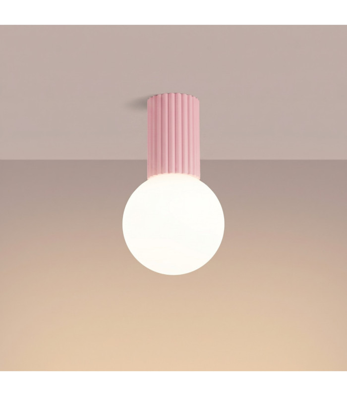 Halo Globe Ceiling Light Pink IP44 1x G9-4