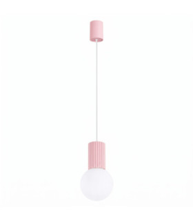 Halo Slim Pendant Ceiling Light Pink 1x G9-1