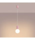 Halo Slim Pendant Ceiling Light Pink 1x G9-4
