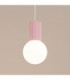 Halo Slim Pendant Ceiling Light Pink 1x G9-5