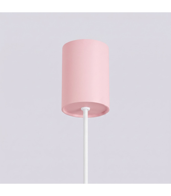 Halo Slim Pendant Ceiling Light Pink 1x G9-7