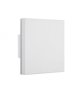 Square Flush Wall Lamp, 9.6W LED, 3000K, 720lm, IP54, White - 1