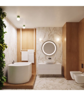 Halo Globe Ceiling Light Sage IP44 1x G9-2