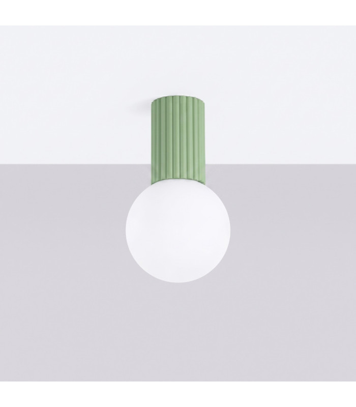 Halo Globe Ceiling Light Sage IP44 1x G9-3