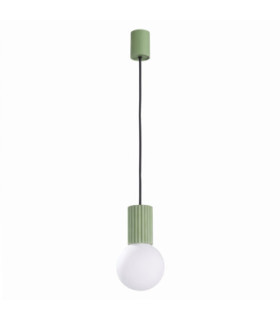 Halo Slim Pendant Ceiling Light Sage 1x G9-1