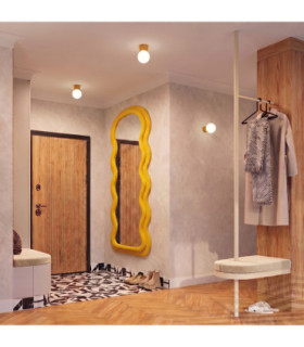 Halo Globe Wall Lights Yellow IP44 1x G9-2
