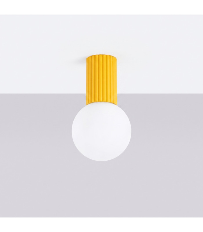 Halo Globe Ceiling Light Yellow IP44 1x G9-3