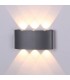 Flush Wall Lamp, 6W LED, 3000K, 450lm, IP54, Anthracite - 3