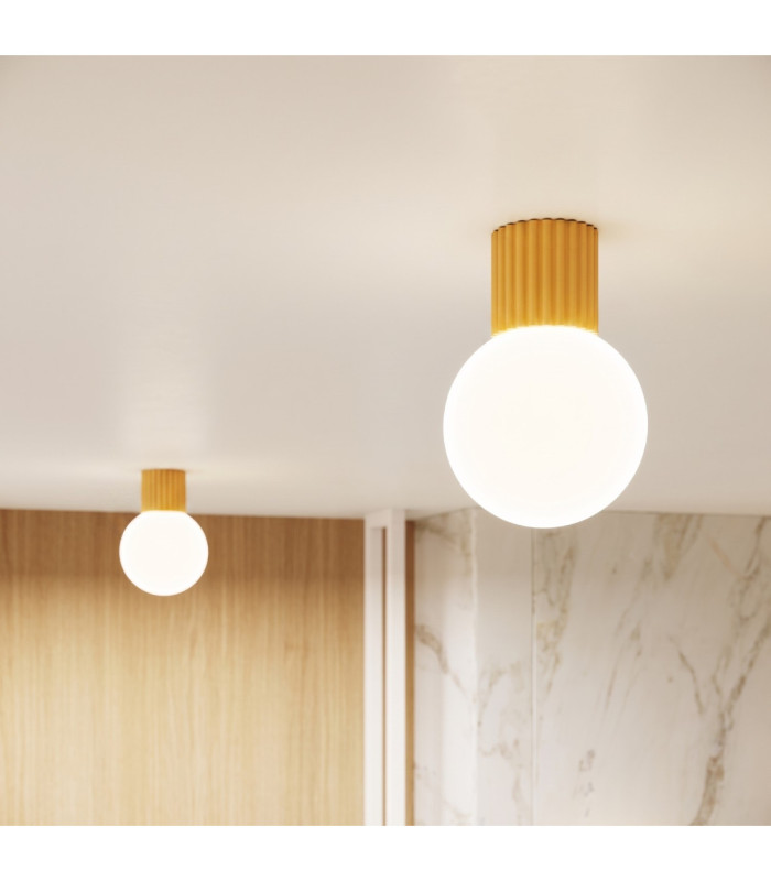 Halo Globe Ceiling Light Yellow IP44 1x G9-13