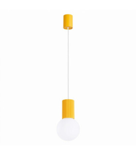 Halo Slim Pendant Ceiling Light Yellow 1x G9-1