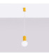 Halo Slim Pendant Ceiling Light Yellow 1x G9-3