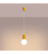 Halo Slim Pendant Ceiling Light Yellow 1x G9-4