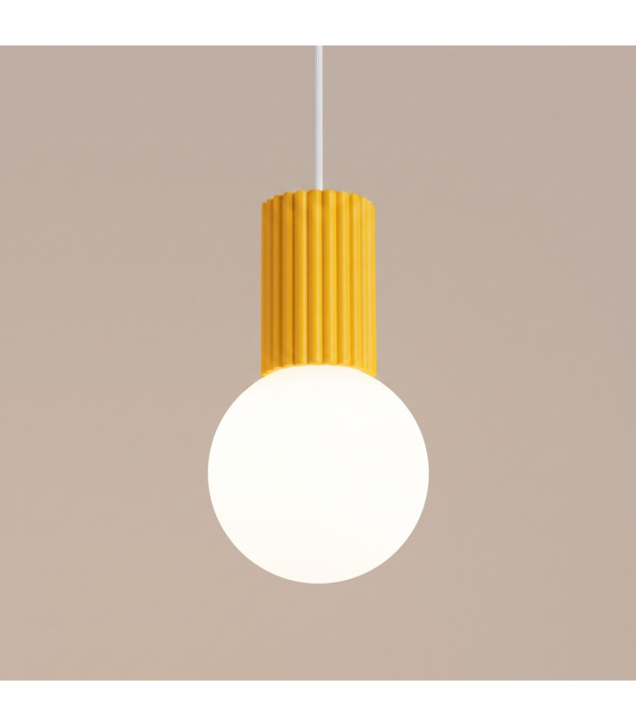 Halo Slim Pendant Ceiling Light Yellow 1x G9-5