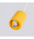 Halo Slim Pendant Ceiling Light Yellow 1x G9-10
