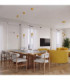 Halo Slim Pendant Ceiling Light Yellow 1x G9-13