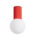Halo Globe Ceiling Light Red IP44 1x G9-1