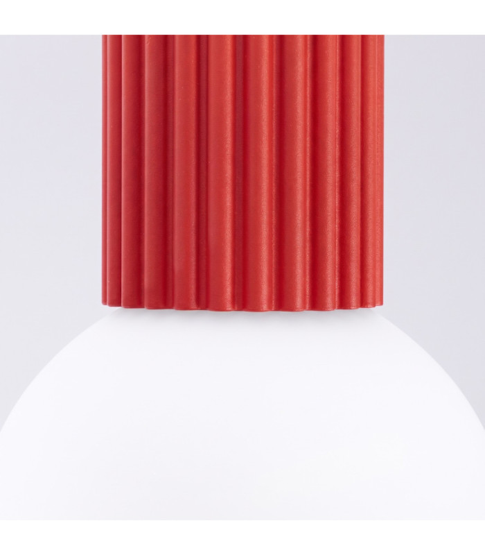 Halo Globe Ceiling Light Red IP44 1x G9-6