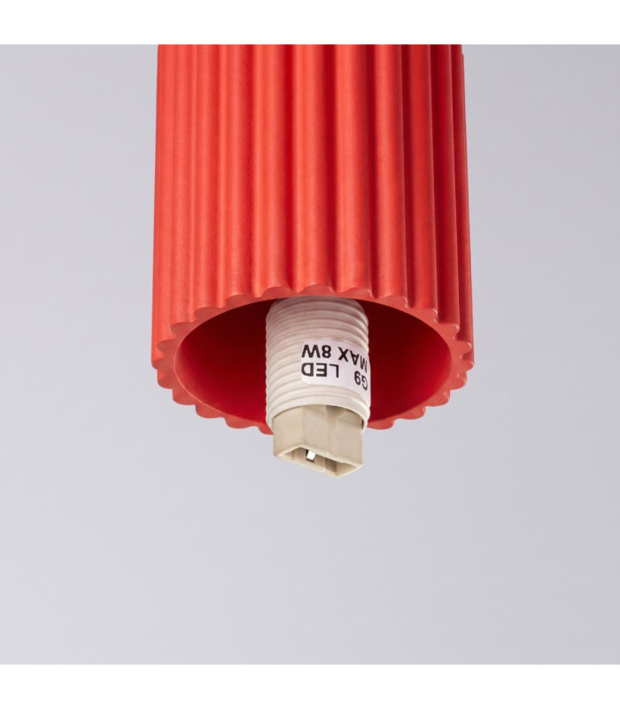 Halo Globe Ceiling Light Red IP44 1x G9-7